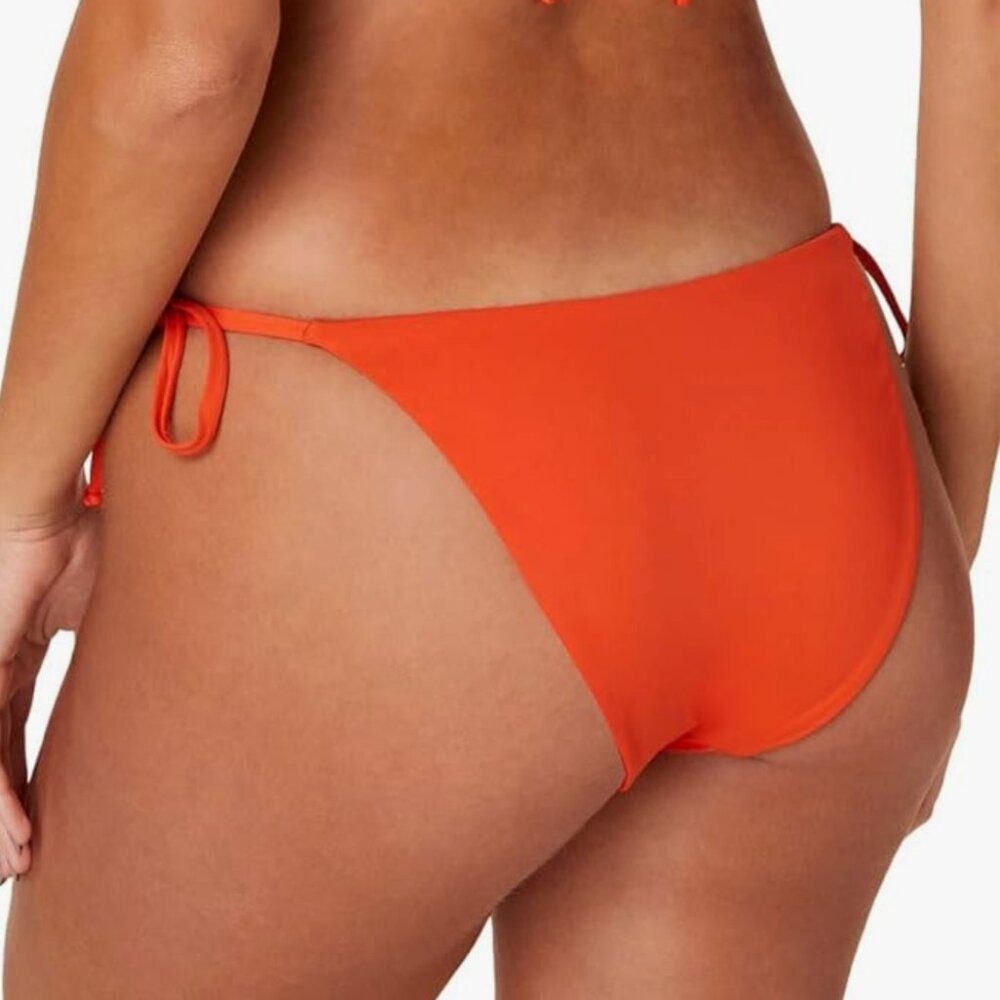 Andie The String Bikini Bottom in Siren Orange (Size L) - Picture 2 of 11